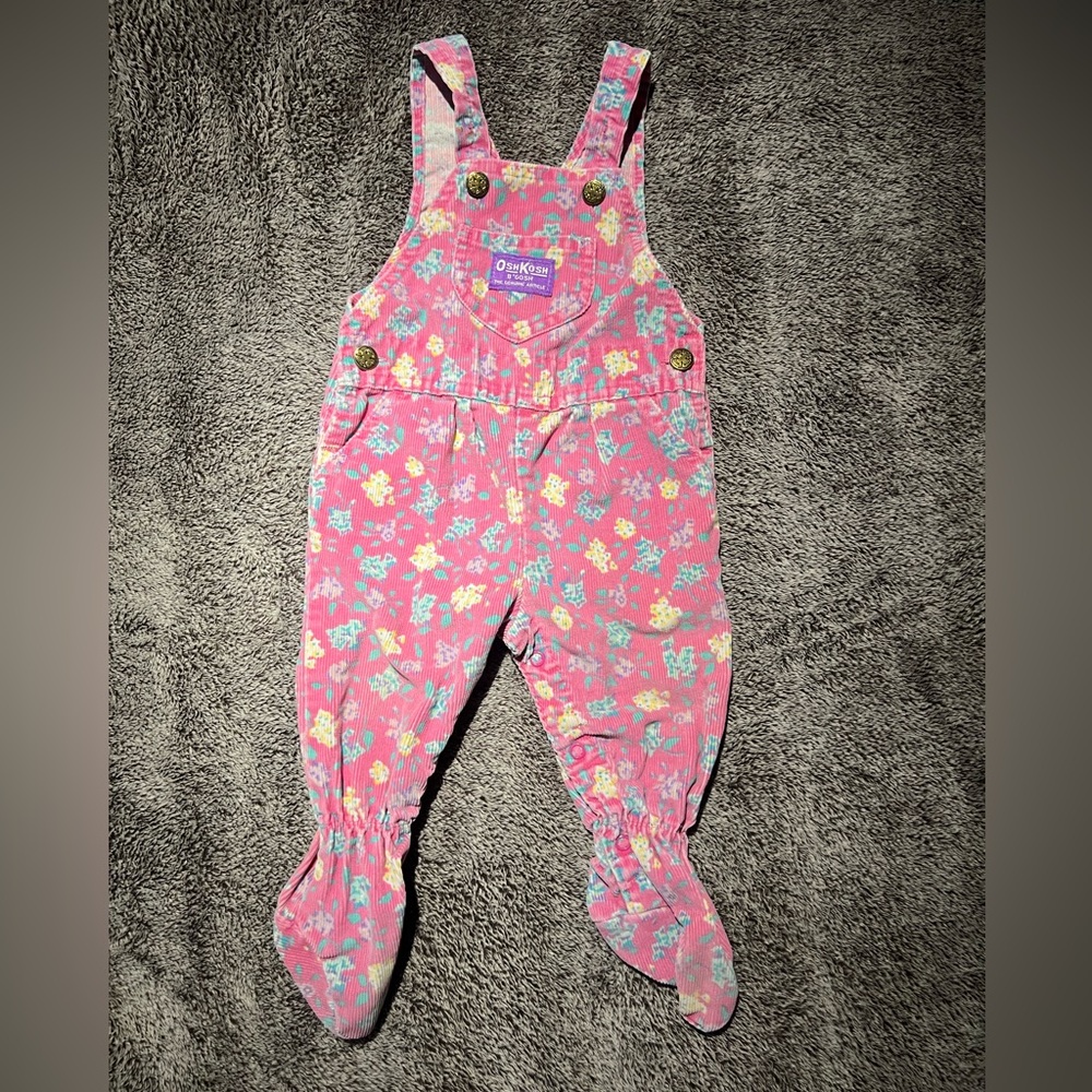 VTG OshKosh B’Gosh footy overalls made in USA